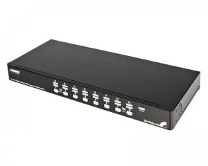 Image of StarTech 16 Port 1U Rackmount USB PS2 KVM Switch with OSD PC