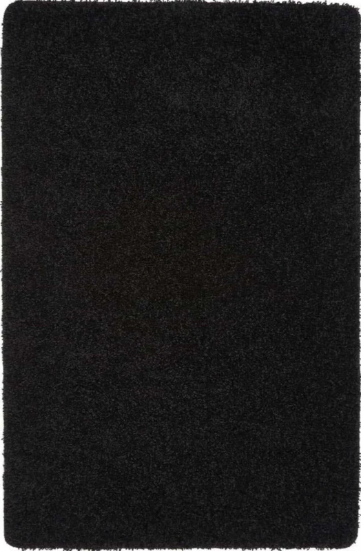 Image of MY RUG Machine Washable Shaggy Stain Resistant Rug Black 060X100CM;080X120CM;100X150CM;140X200CM