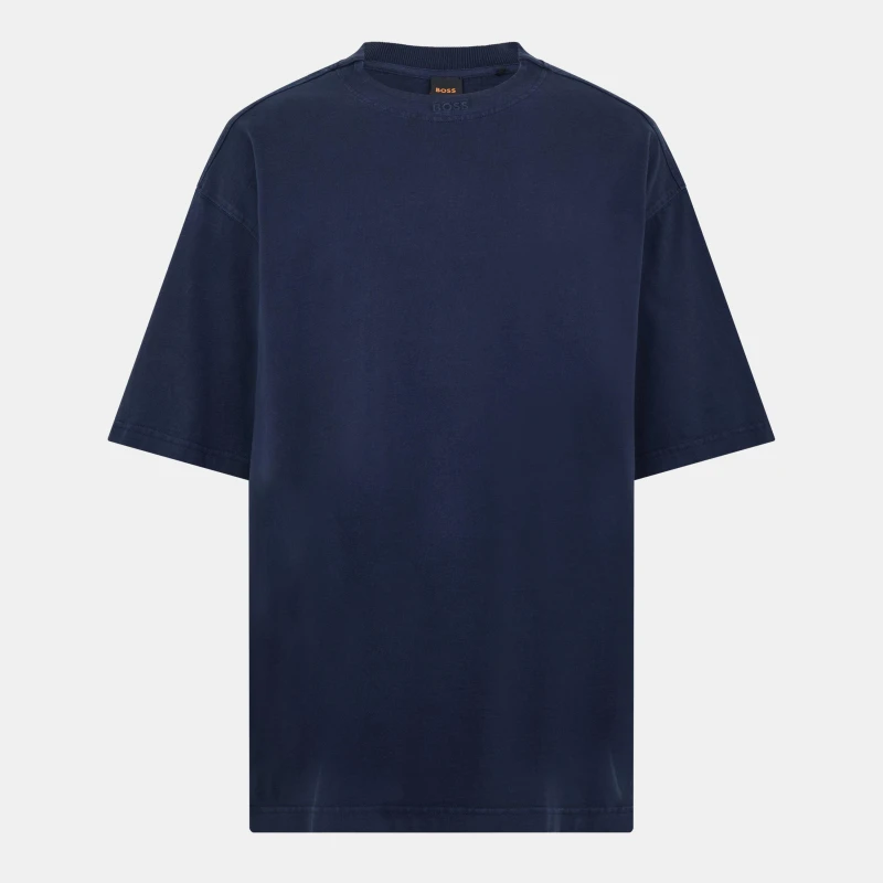 Image of Boss Mens Tie Dye Regular Fit T-Shirt Dark Blue male S