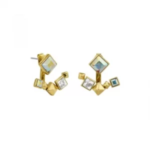 Image of Karl Lagerfeld Pyramid Jacket Earrings