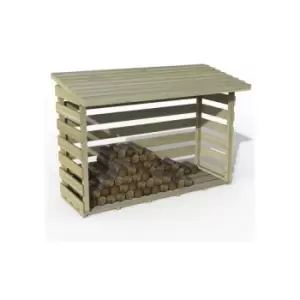 Image of 511 x 2'8 Forest Pent Large Logstore (1.8m x 0.8m) - Natural Timber
