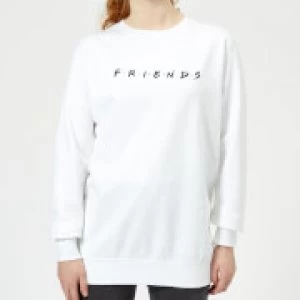 Image of Friends Logo Womens Sweatshirt - White - M