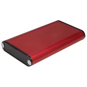 Image of Hammond 1455B1202RD Aluminium Enclosure 120 x 71.7 x 19mm Red