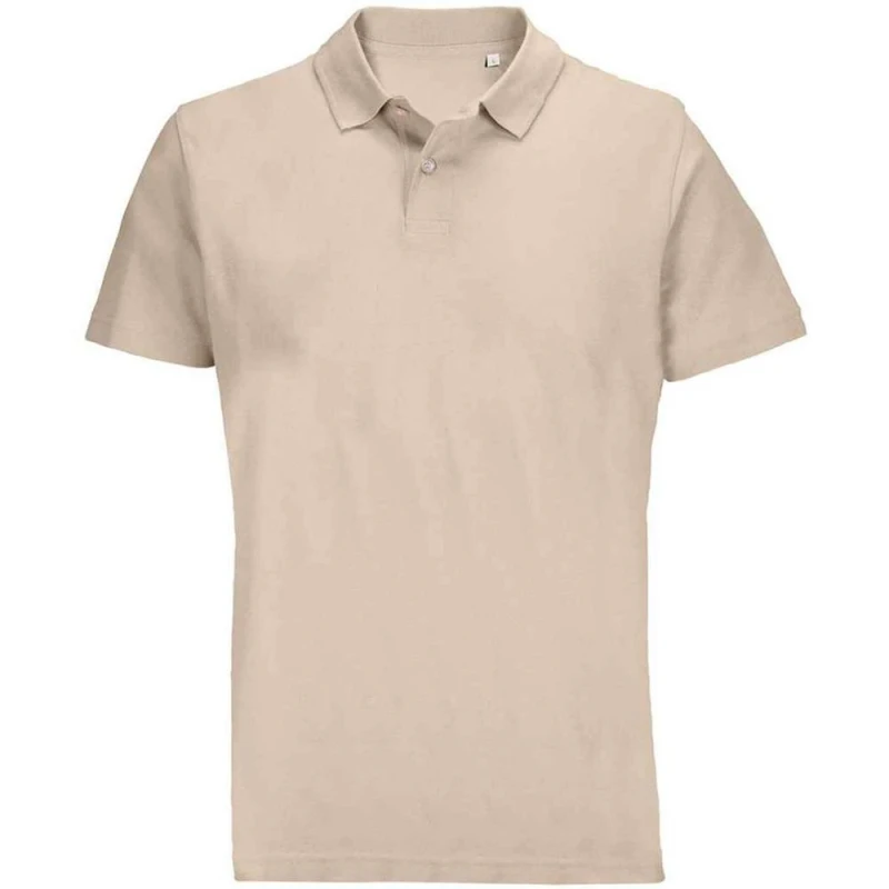 Image of SOL'S Mens Pulse Pique Polo Shirt in Beige Size: Small Beige Male S