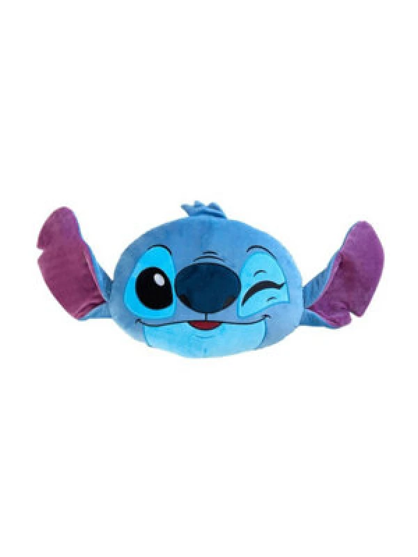 Image of Disney Stitch Shaped Cushion - Blue - 48x32cm