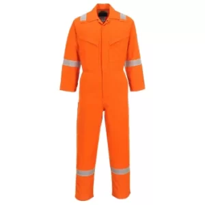 Image of Araflame Mens Flame Resistant Overall Orange Orange Large 32"