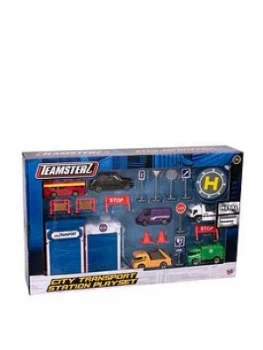 Image of Teamsterz Teamsterz 3" Die Cast City Transport Playset