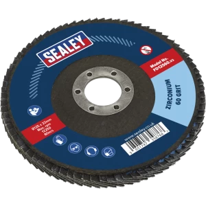 Image of Sealey Zirconium Abrasive Flap Disc 125mm 60g