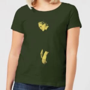 Image of Universal Monsters Frankenstein Illustrated Womens T-Shirt - Forest Green - M