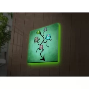 Image of 2828DACT-43 Multicolor Decorative LED Lighted Canvas Painting