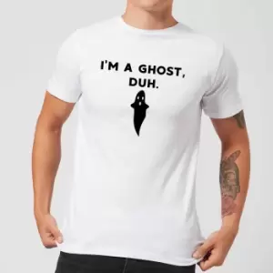 Image of I'm A Ghost, Duh. Mens T-Shirt - White - M