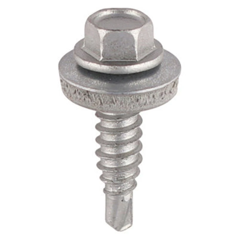 Image of TIMCO Timco - Sheet Steel Stitching Screws Exterior Silver with epdm Washer - 6.3 x 25 TIMbag of 120 - S25W16BB S25W16BB