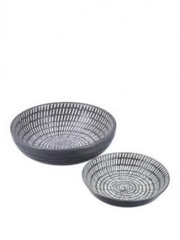 Image of Gisela Graham Set 2 Ceramic Trinket Dishes