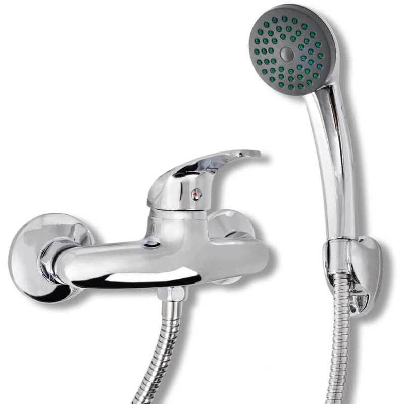 Image of Vidaxl Bath Shower Mixer Tap Kit Chrome