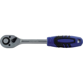 Image of 1/4 Sq. Dr. Q/R 72T Ratchet Handle - Rubber"