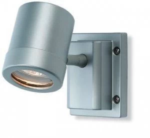 Image of 1 Light Single Wall Light Aluminium IP55, GU10
