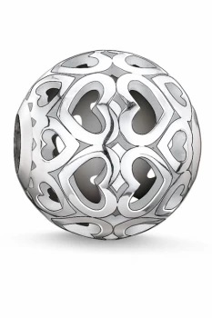 Image of Ladies Thomas Sabo Sterling Silver Karma Beads - Hearts Bead K0006-001-12