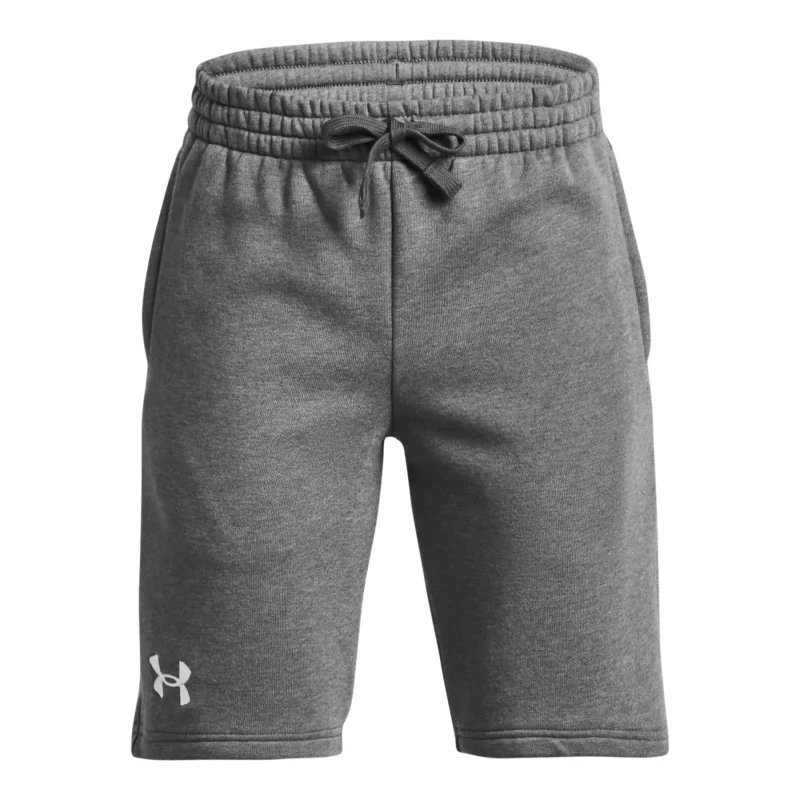Image of Under Armour Rival Fleece Shorts - Grey Grey 9 - 10 Years