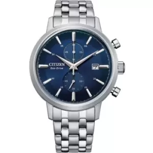 Image of Citizen Chronograph Twin Eye Mens Watch Blue