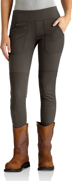 Image of Carhartt Force Utility Ladies Leggings, brown, Size XS for Women