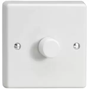 Image of Varilight Classic 1x400W 1 Gang 1 Way Dimmer Knob (Single HQ1W) - White