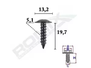 Image of ROMIX Screw VW,AUDI,SKODA C70593
