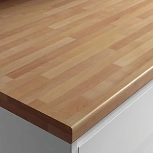 Image of Wickes Laminate Worktop Cherry Block Effect 3000 x 600 x 38mm