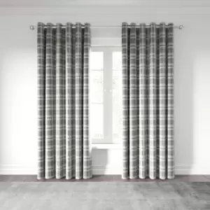 Image of Helena Springfield Harriet Lined Curtains 90" x 90", Chartreuse/Grey