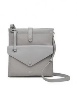 Image of Radley Wilton Way Medium Slim Tab Cross Body Bag - Ash