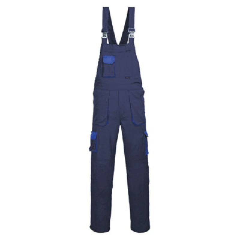 Image of Portwest Texo Contrast Bib and Brace TX12NARL Colour: Navy