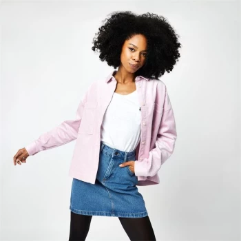 Image of Jack Wills Gower Corduroy Boxy Shirt - Lilac