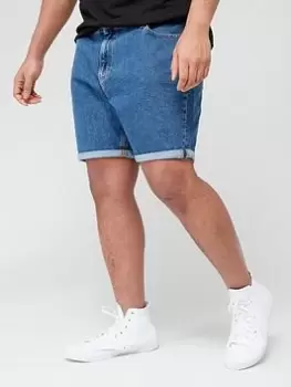 Image of Calvin Klein Jeans Calvin Klein Big & Tall Regular Denim Short, Dark Wash, Size 40, Men