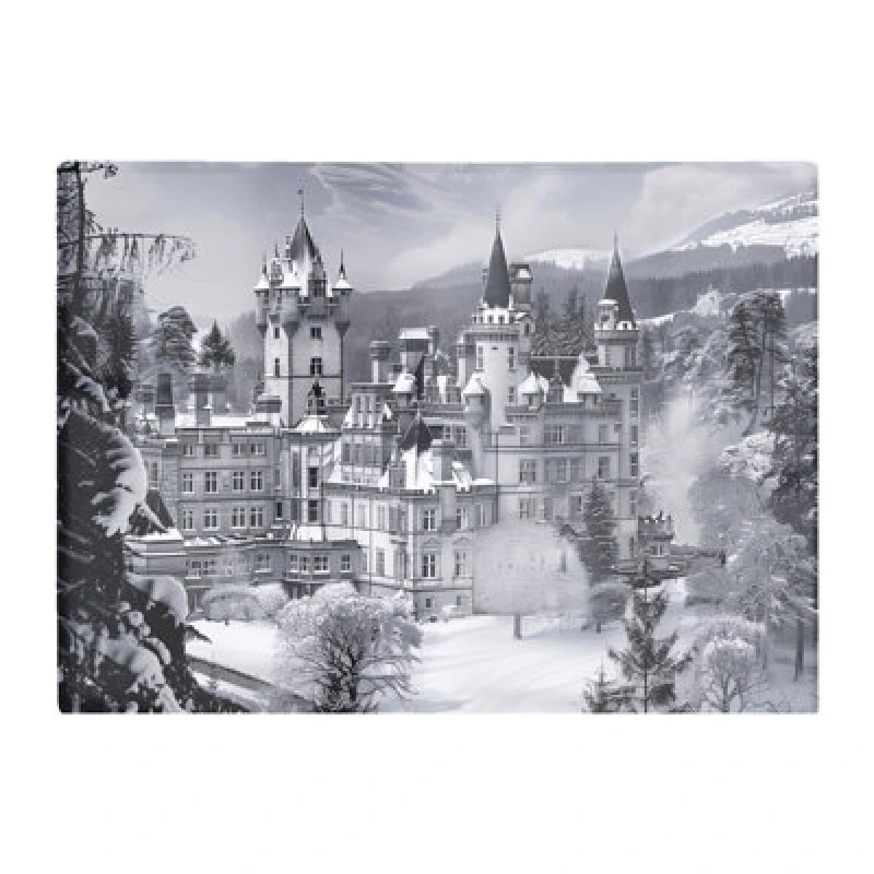 Image of Warren Reed Designer Snow Covered Balmoral Castle Chopping Board