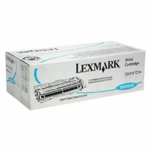 Image of Lexmark 10E0040 Cyan Laser Toner Ink Cartridge