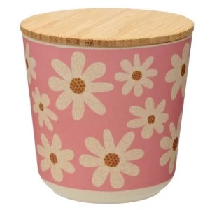 Image of Daisy Bamboo Composite Small Round Storage Jar