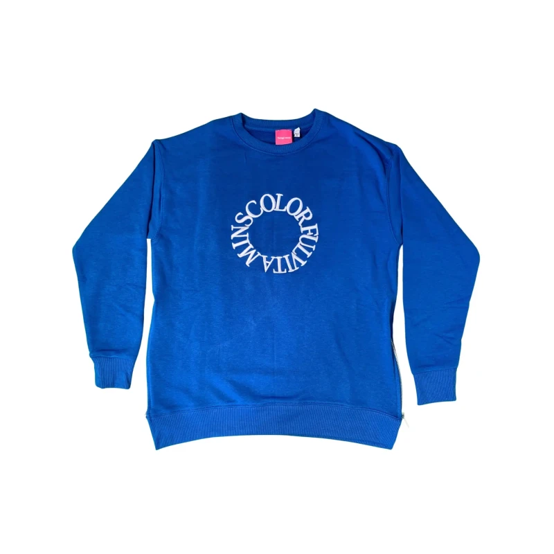 Image of TheJoggConcept Half zip sweatshirt with high neck TheJoggConcept Jcsafine 2 Bleu Female L