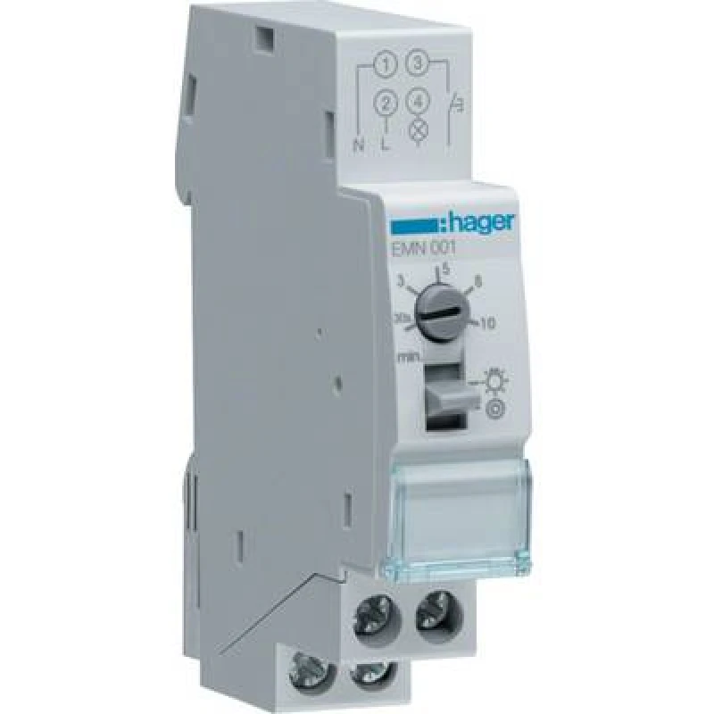 Image of Hager Hager EMN001 TDR DIN rail 230 V EMN001