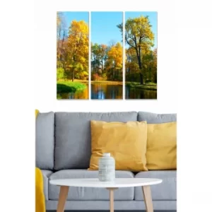 Image of MDF80916358 Multicolor Decorative MDF Painting (3 Pieces)