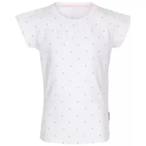 Image of Trespass Girls Harmony Quick Dry T-Shirt (5-6 Years) (White/Grey)