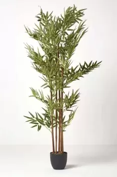 Image of Green 5ft Bamboo Tree Artificial Plant with Pot, 155 cm