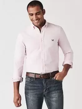 Image of Crew Clothing Crew Slim Fit Oxford Shirt - Light Pink Size M Men