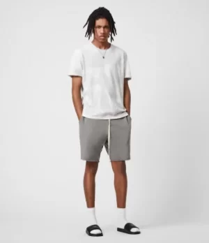 Image of AllSaints Mens Helix Sweat Shorts, Sacremento Green, Size: S