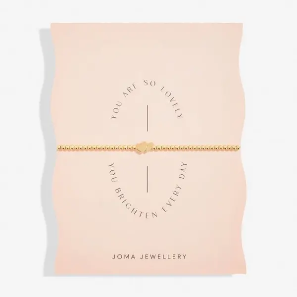 Image of You Are So Lovely You Brighten Every Day Gold Plated 17.5cm Bracelet 6782