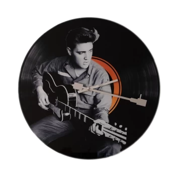 Image of HOMETIME Iconic Collection Record Clock - Elvis with Guitar