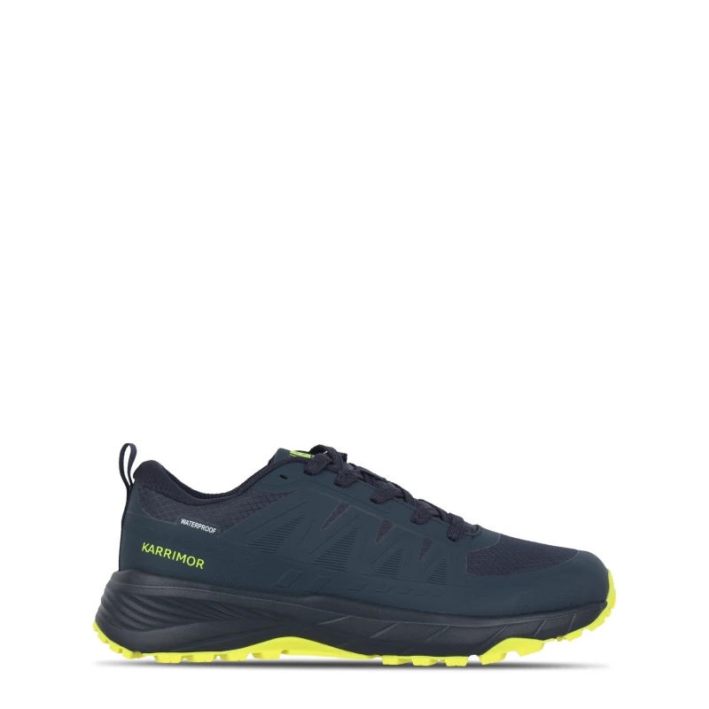 Image of Karrimor Caracal Waterproof Mens Trainers Navy/Fluo male 7 (41)