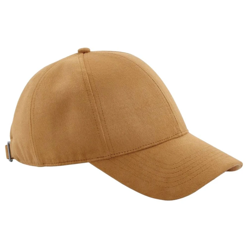 Image of Beechfield Beechfield Men Faux Suede Cap in Light Brown Light Brown One Size Male 5057520833989