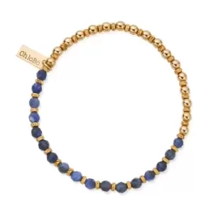Image of ChloBo Gold Plated Story of the Moon Sodalite Bracelet