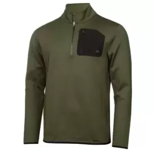Image of Calvin Klein Golf Mid Layer Zip Top - Green