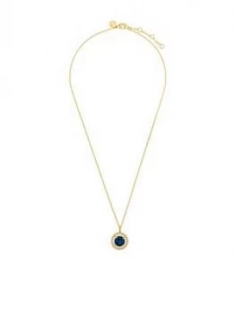 Image of Accessorize Z Swarovski Sparkle Halo Pendant Necklace - Gold
