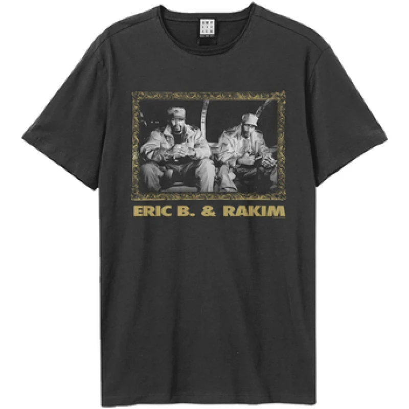 Image of Amplified Amplified Men Group Frame Eric B. & Rakim T-Shirt in Charcoal Size: X-Small Charcoal XS Male 5063652157305